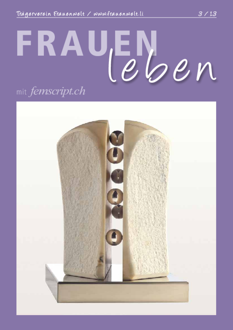 Front Zeitschrift FRAUENleben Ausgabe Herbst 2013